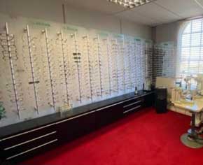 Inside W & K Pope Opticians sittingbourne practice